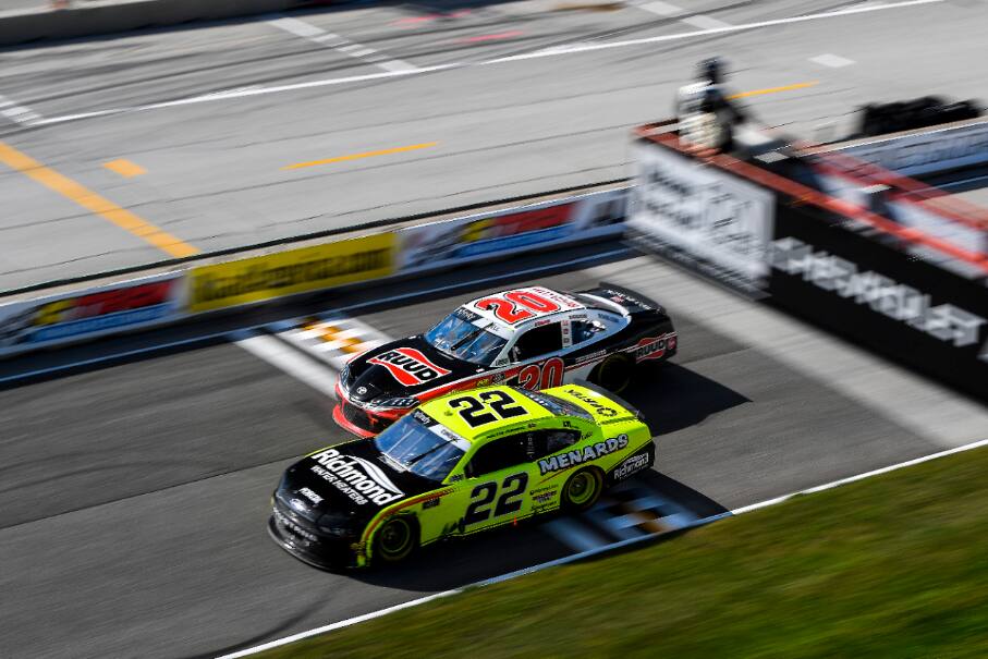 Team Penske's Austin Cindric (22) finished second in the NASCAR Xfinity Series race at Road America. Team Penske's Austin Cindric (22) finished second in the NASCAR Xfinity Series race at Road America.